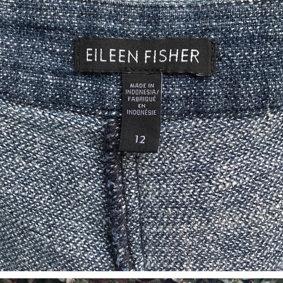 Eileen Fisher Cropped Hemp and Cotton Pants - Picture 2 of 3